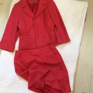 Beautiful Salmon Color Ann Taylor Suit